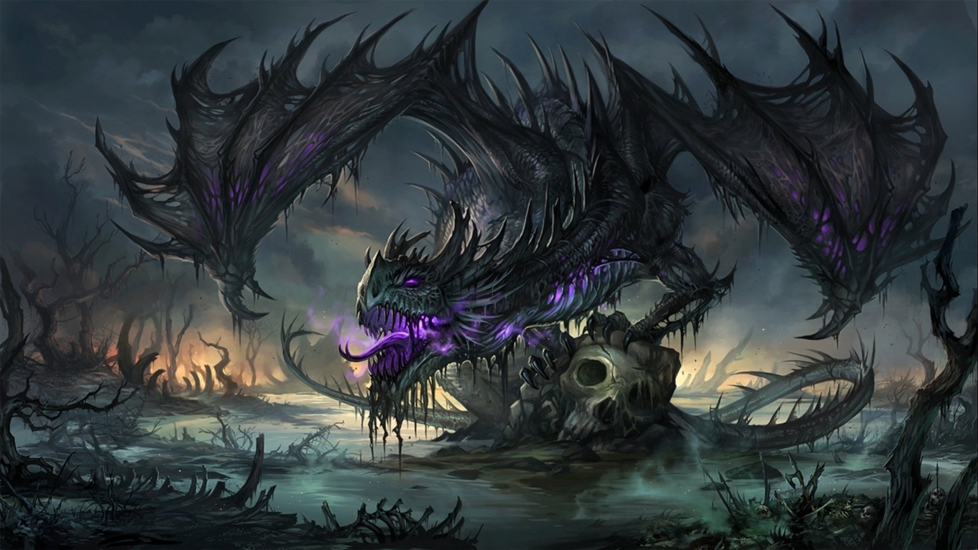 dragon undead swamp bones skull