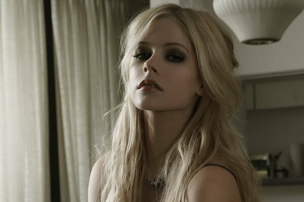 Portrait of Avril Lavigne in soft light