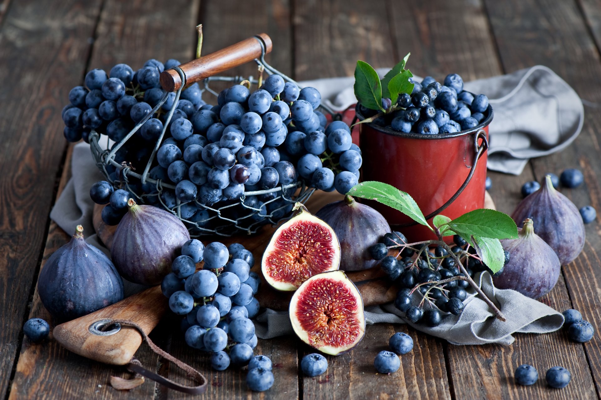 trauben feigen blaubeeren trauben beeren stillleben herbst anna verdina