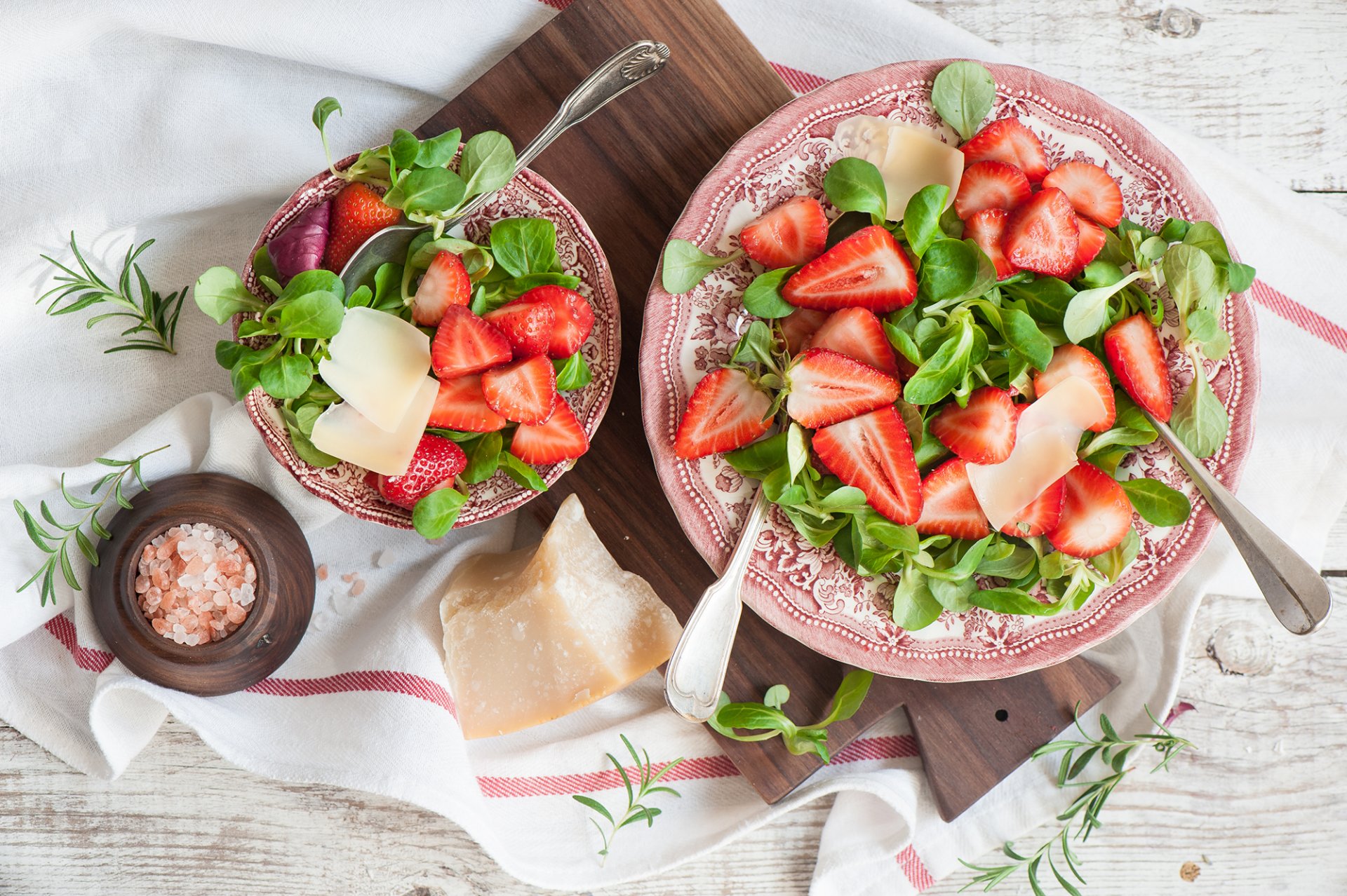 salade fraises baies fromage