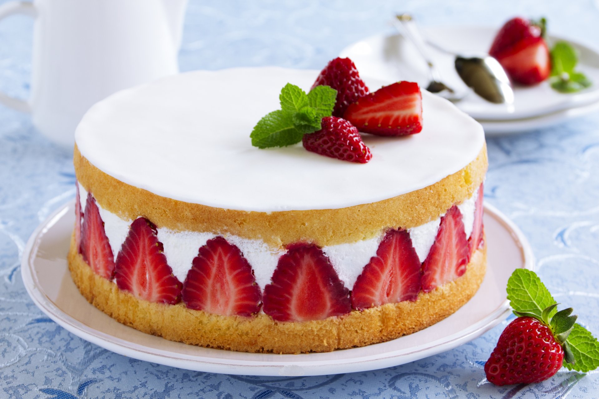 gâteau cuisson dessert baies fraises