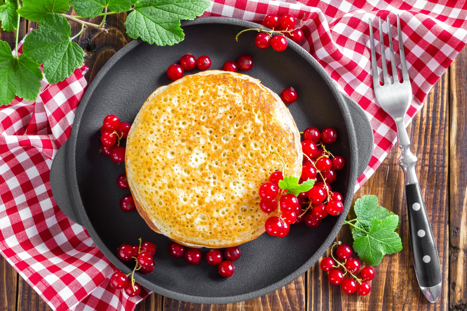 comida panqueques panqueques grosellas alimentos