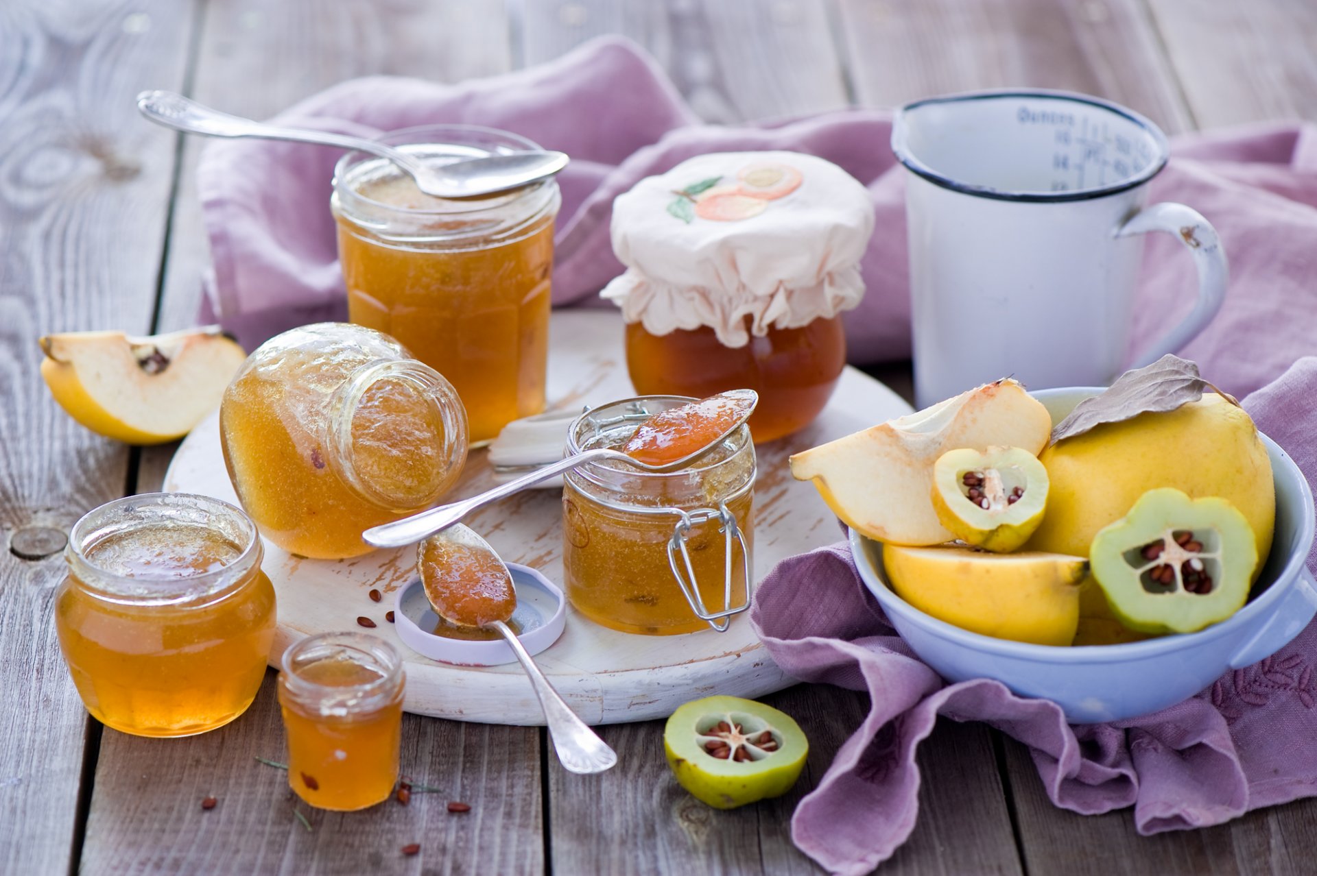 marmelade marmelade quitte gläser gläser löffel obst geschirr anna verdina