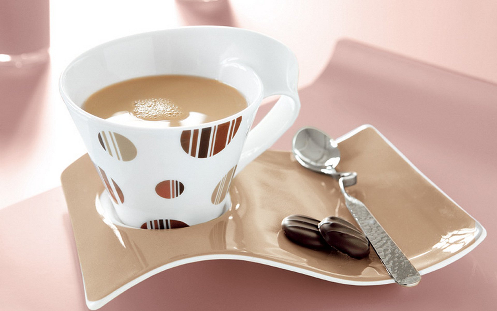 cup spoon drink dish table