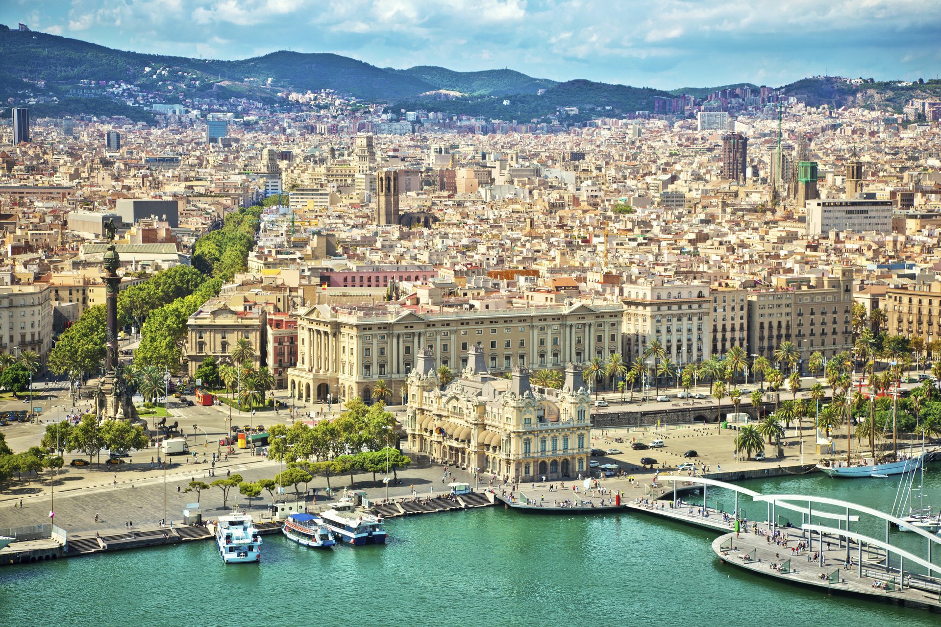 barcelona hiszpania promenada