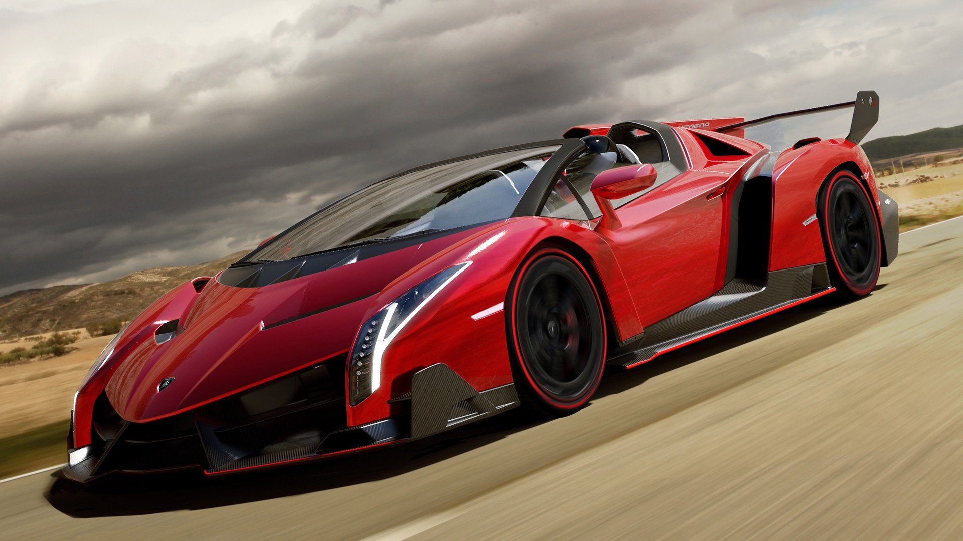 supercar vitesse lamborghini rouge piste