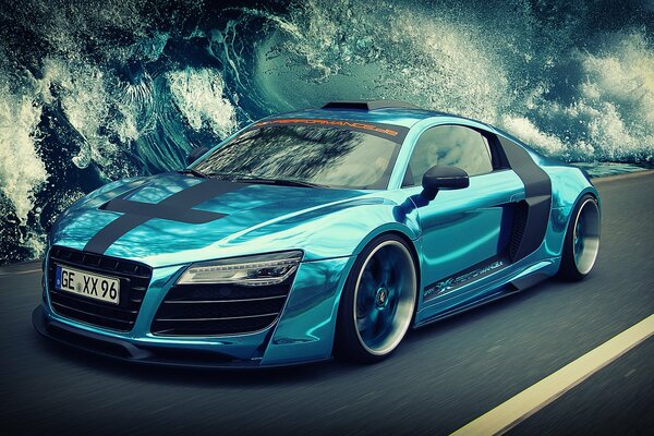 Audi alla velocità. Attraverso il mare in tempesta