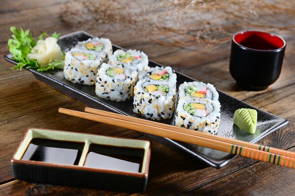 Cuisine japonaise préférée. Pile