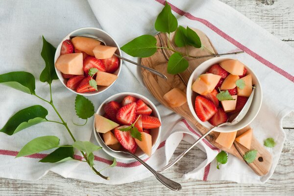 Schönes Frühstück mit gesundheitlichen Vorteilen