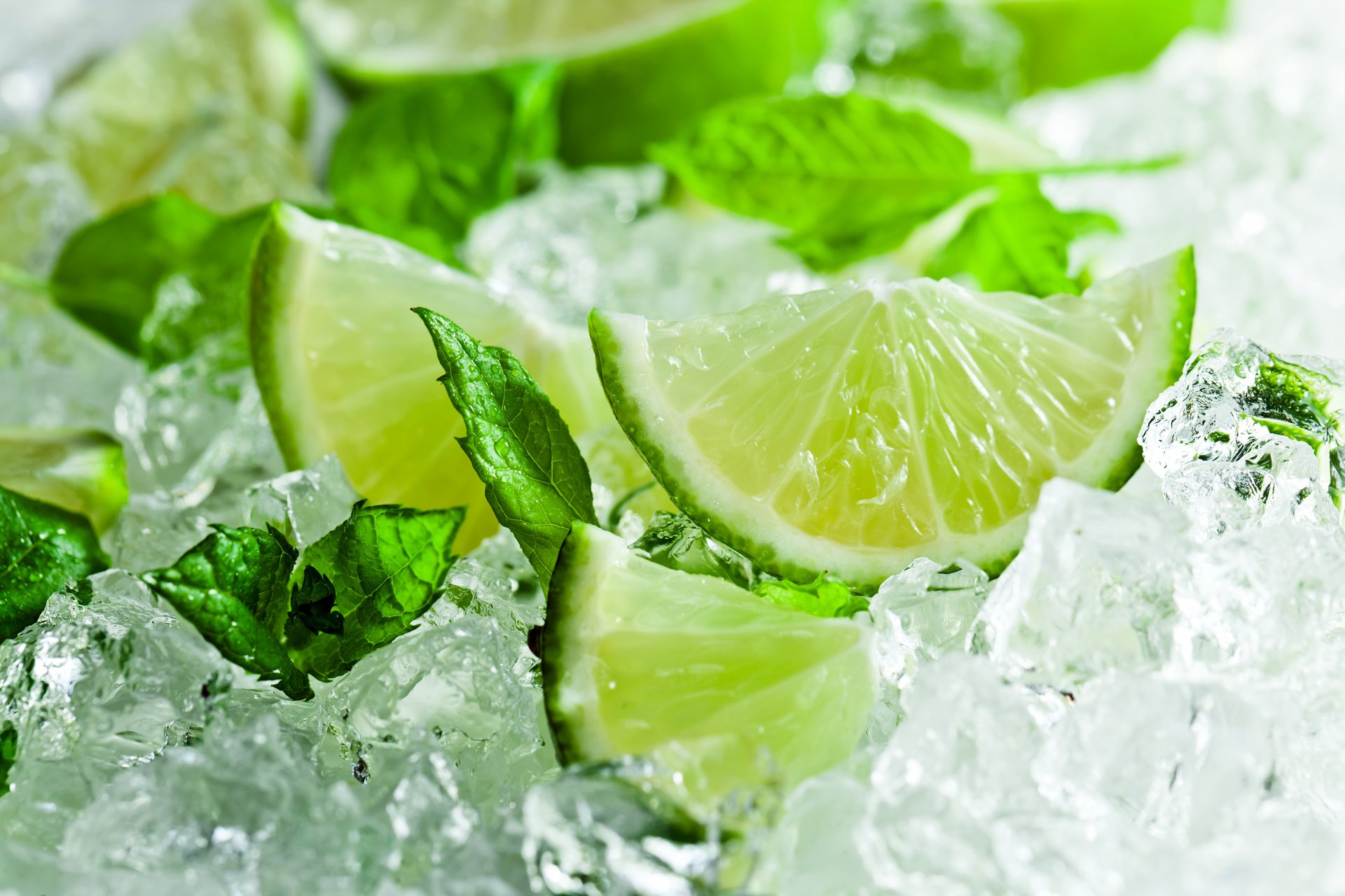 citrus lime ice mint leaves citrus lime mint leave