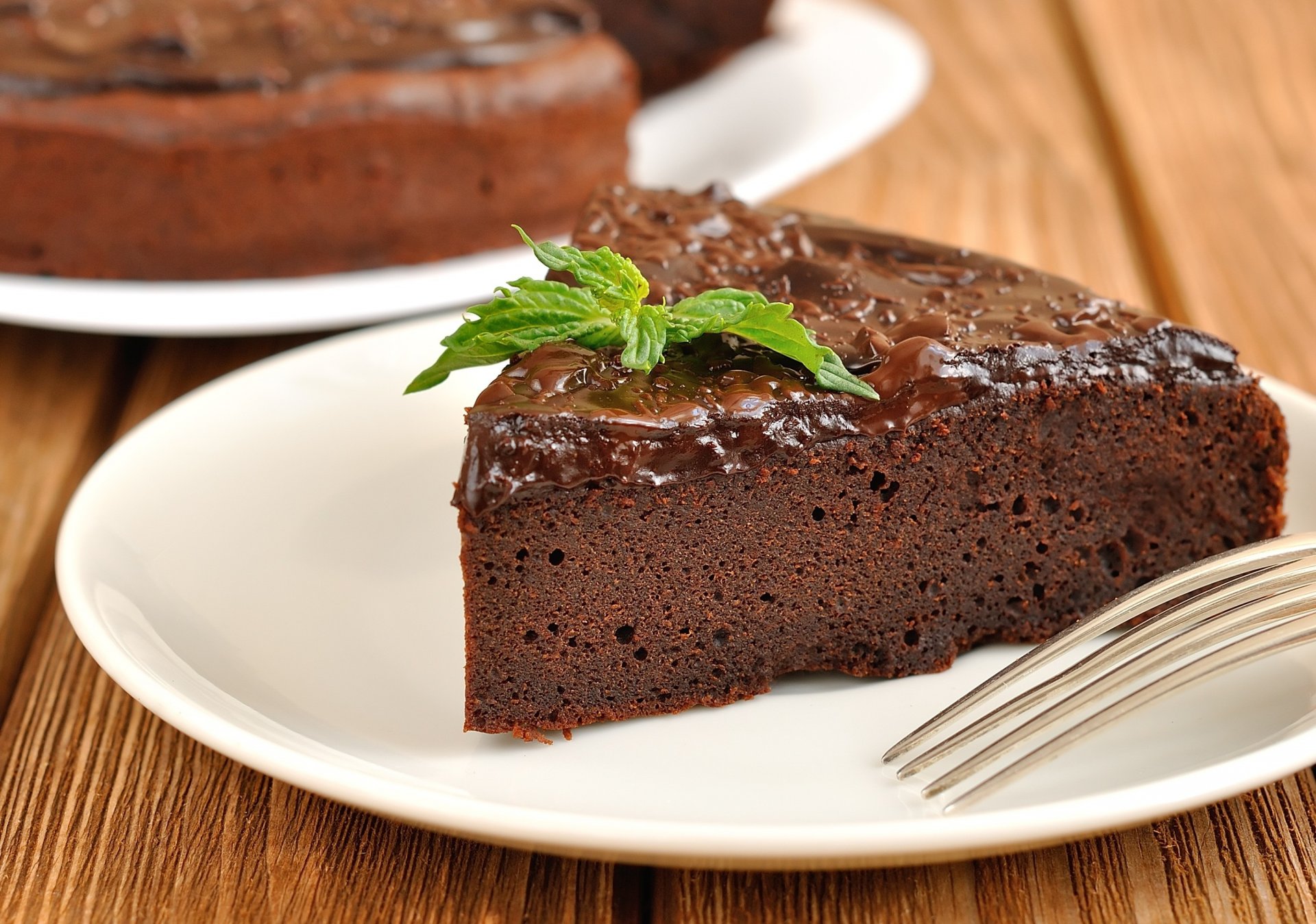 cake chocolate glaze mint dessert sweet food