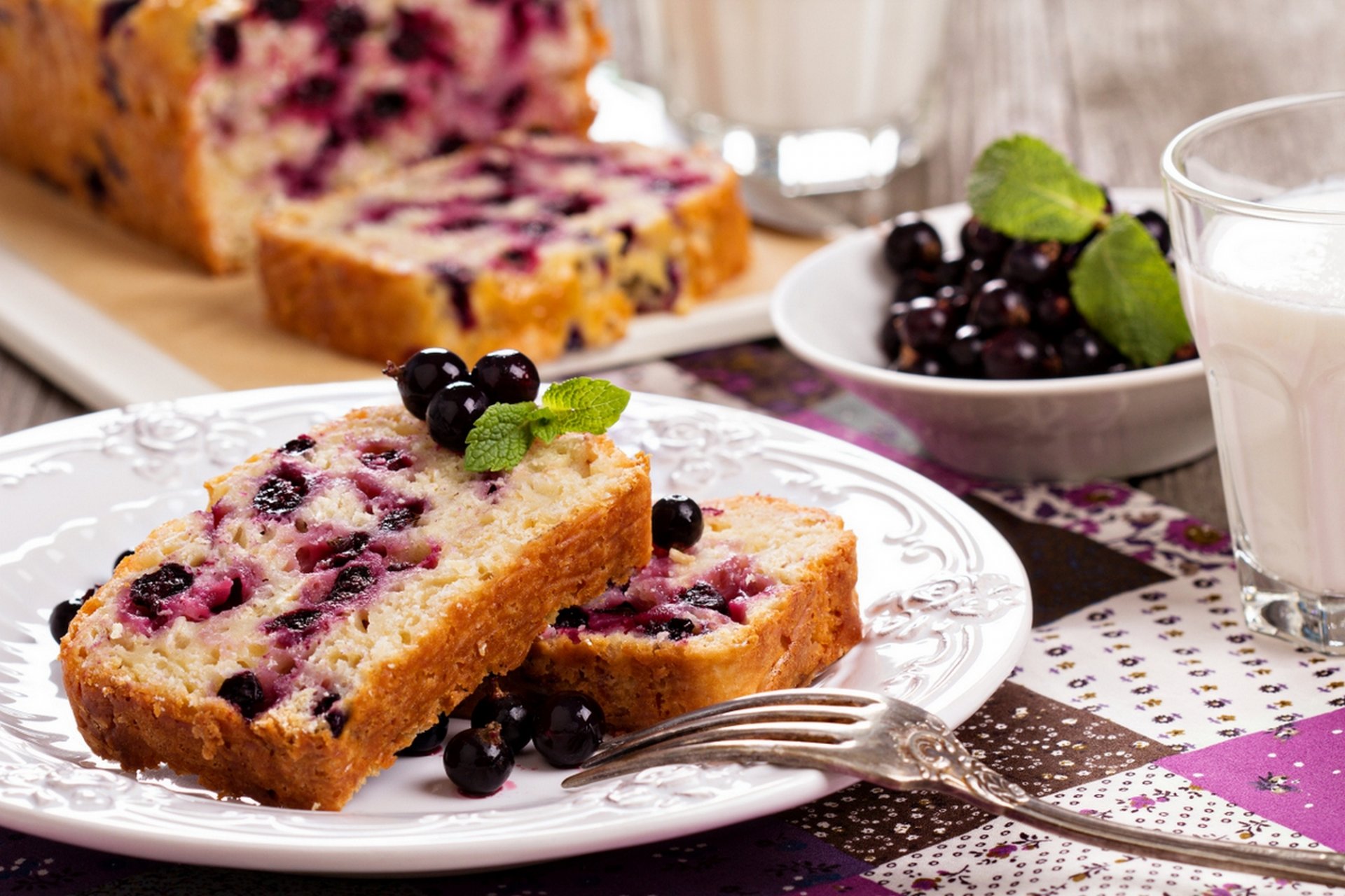 dessert cake cup milk cake sweet fruit food black currant black currant food