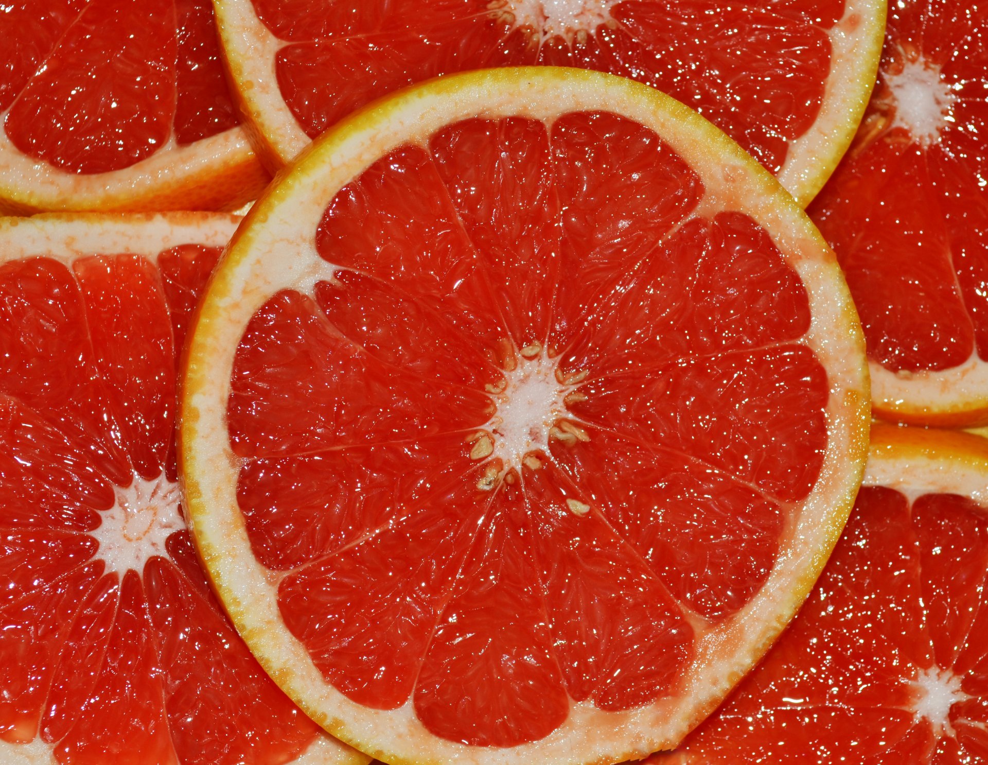 grapefruit zitrusfrucht scheiben rot saftig