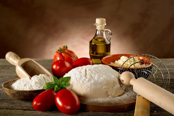 Ingredienti per pizza fatta in casa