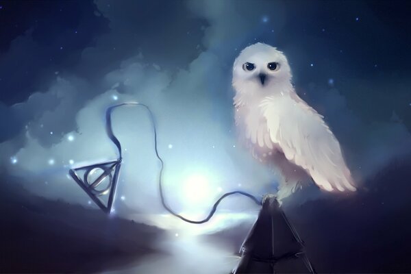 Background#Owl#Drawing