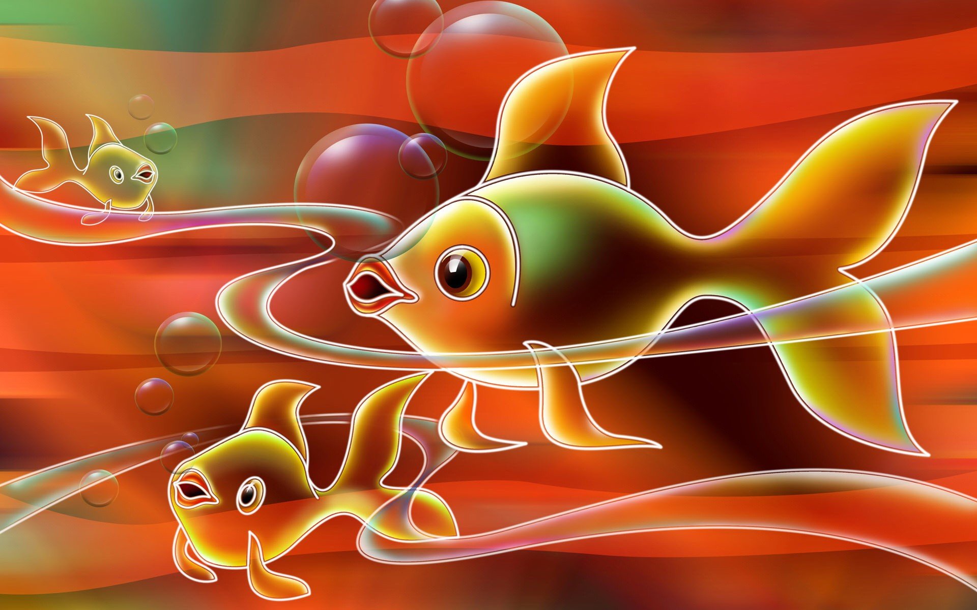 poissons bulles dessin