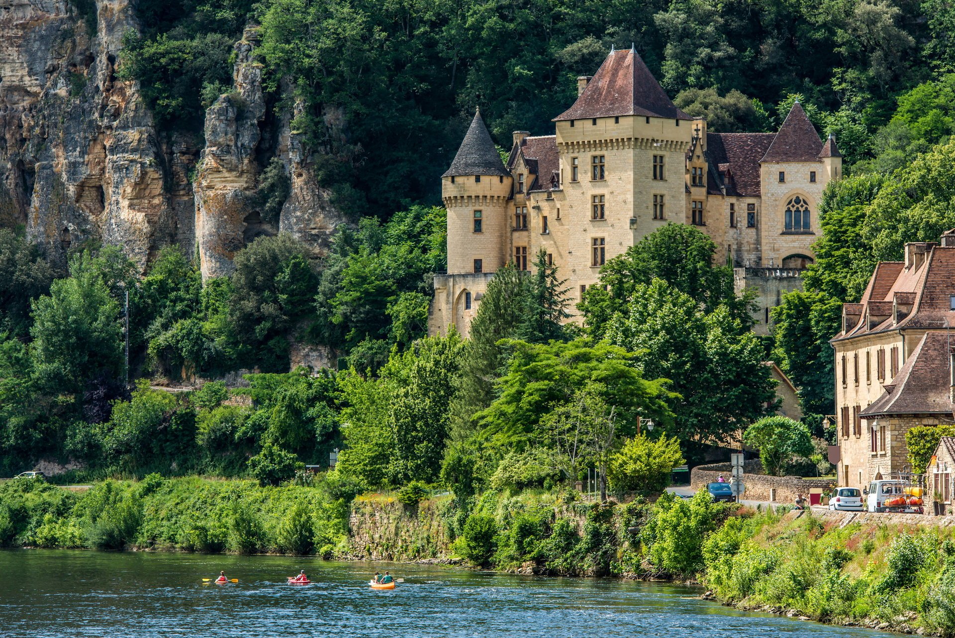 chateau de la mallantrie france castle coast rock