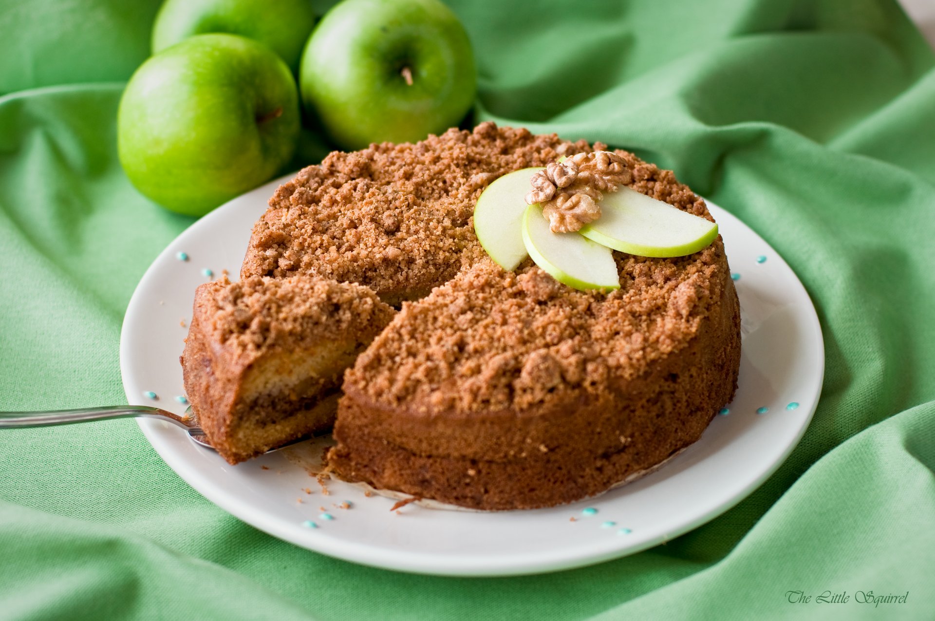 kuchen äpfel nüsse dessert