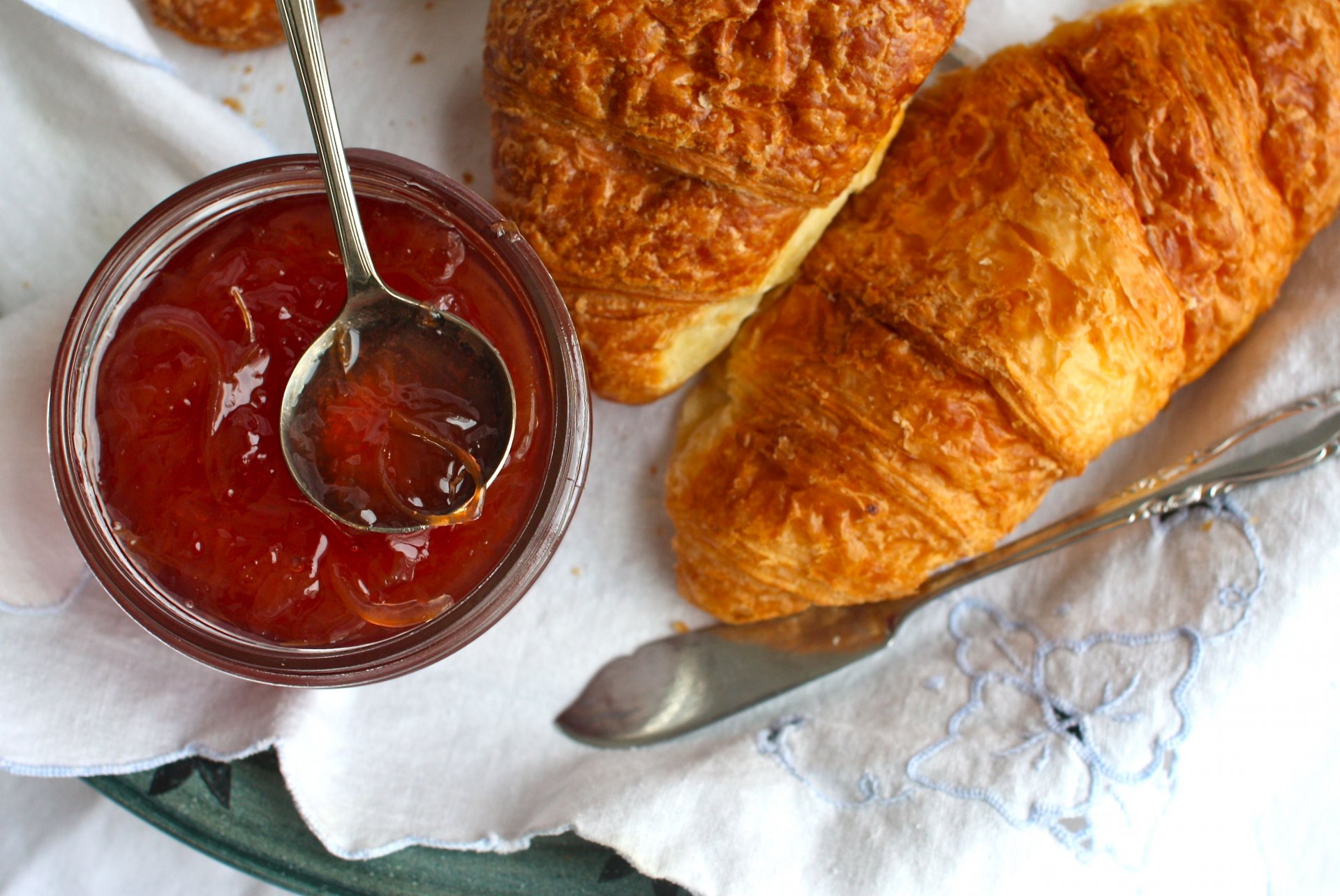 croissants bagels marmelade muffin gebäck lecker süßigkeiten