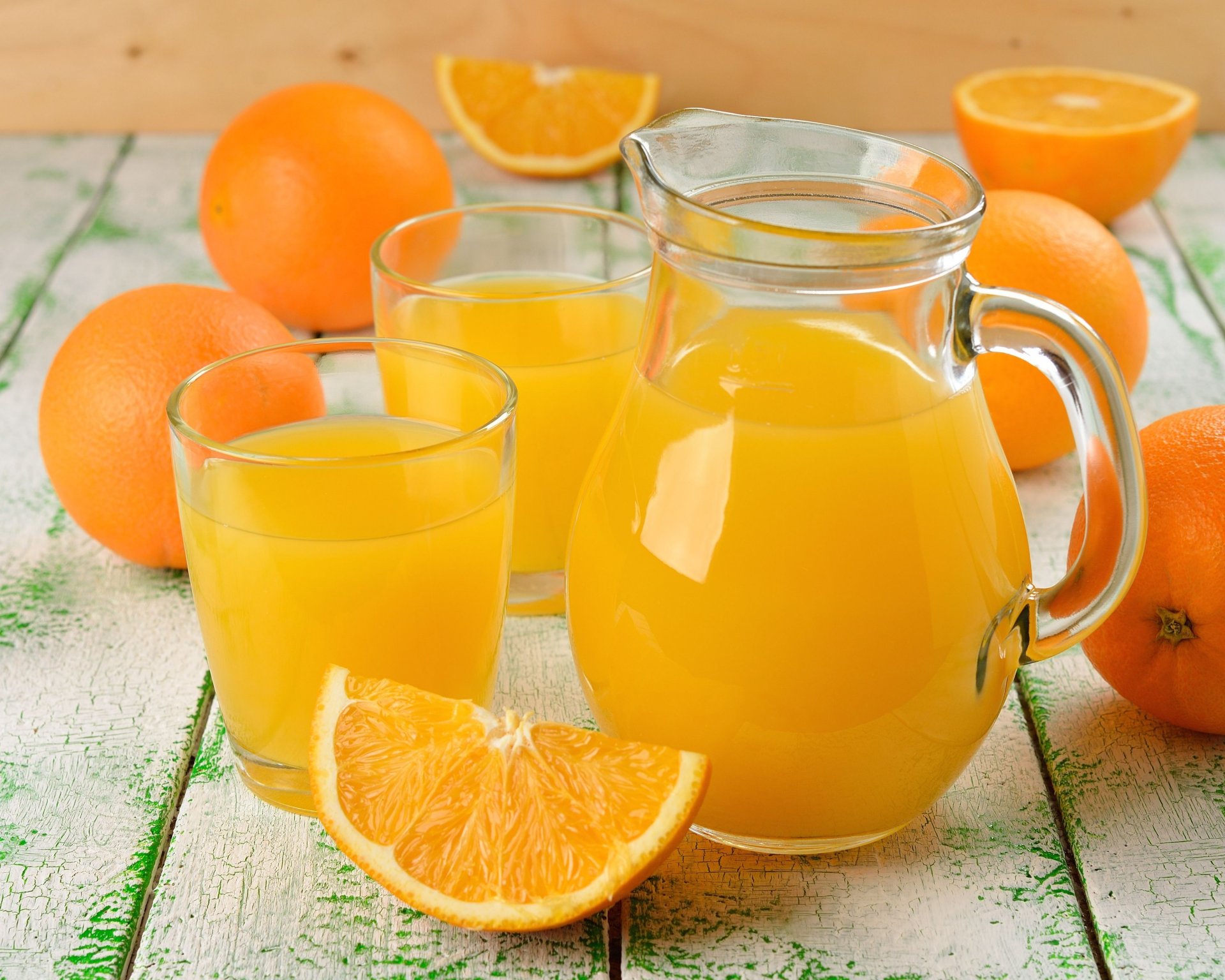 jus d orange oranges pichet verres boisson