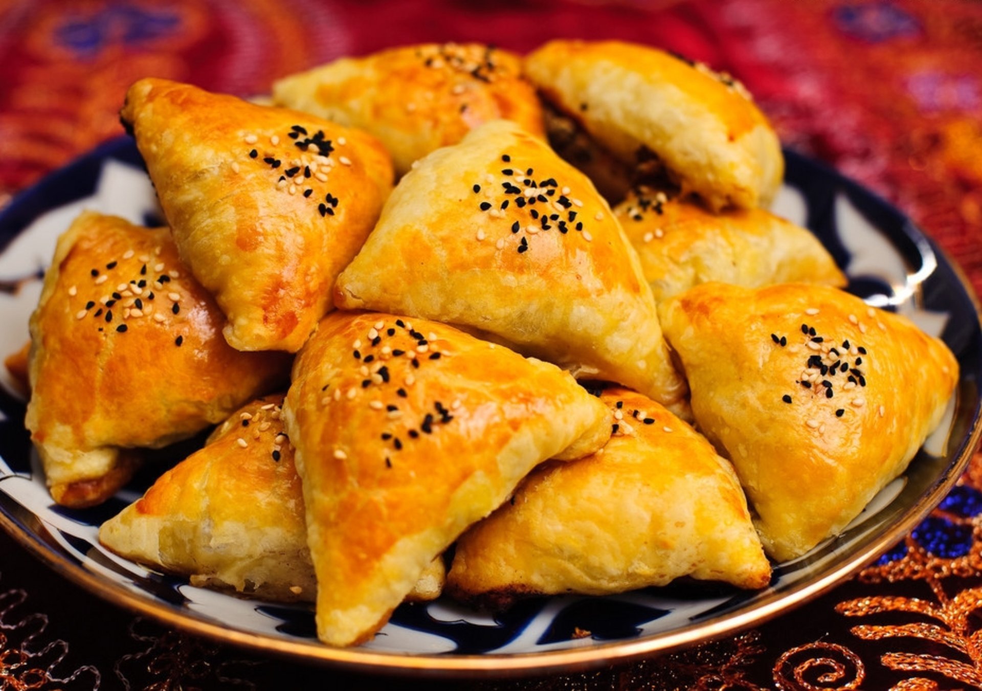 somsa samsa samosa usbekisch mehl essen teig usbekistan fleisch küche