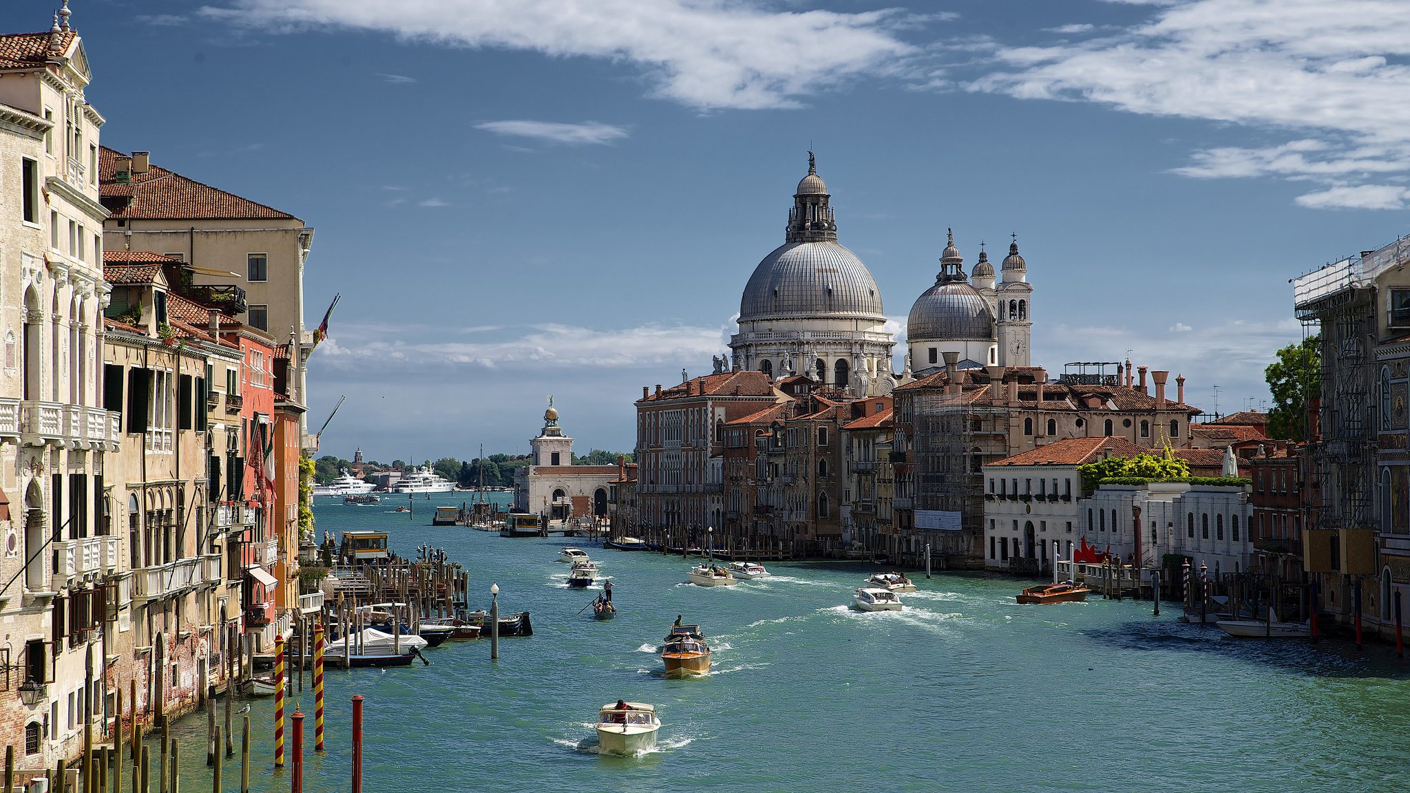 venise bateaux canal grande