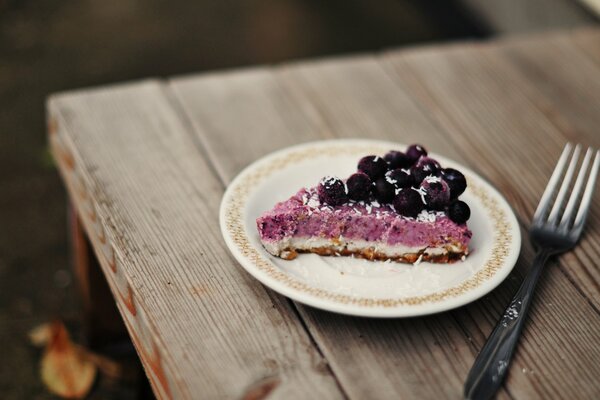 Summer day. Currant cake