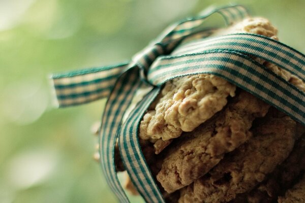 Biscuits à l arc. photo de nourriture. délicieux