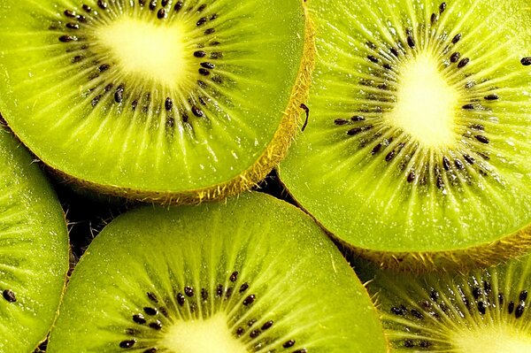 Kiwi-Hälften im Vollbildmodus