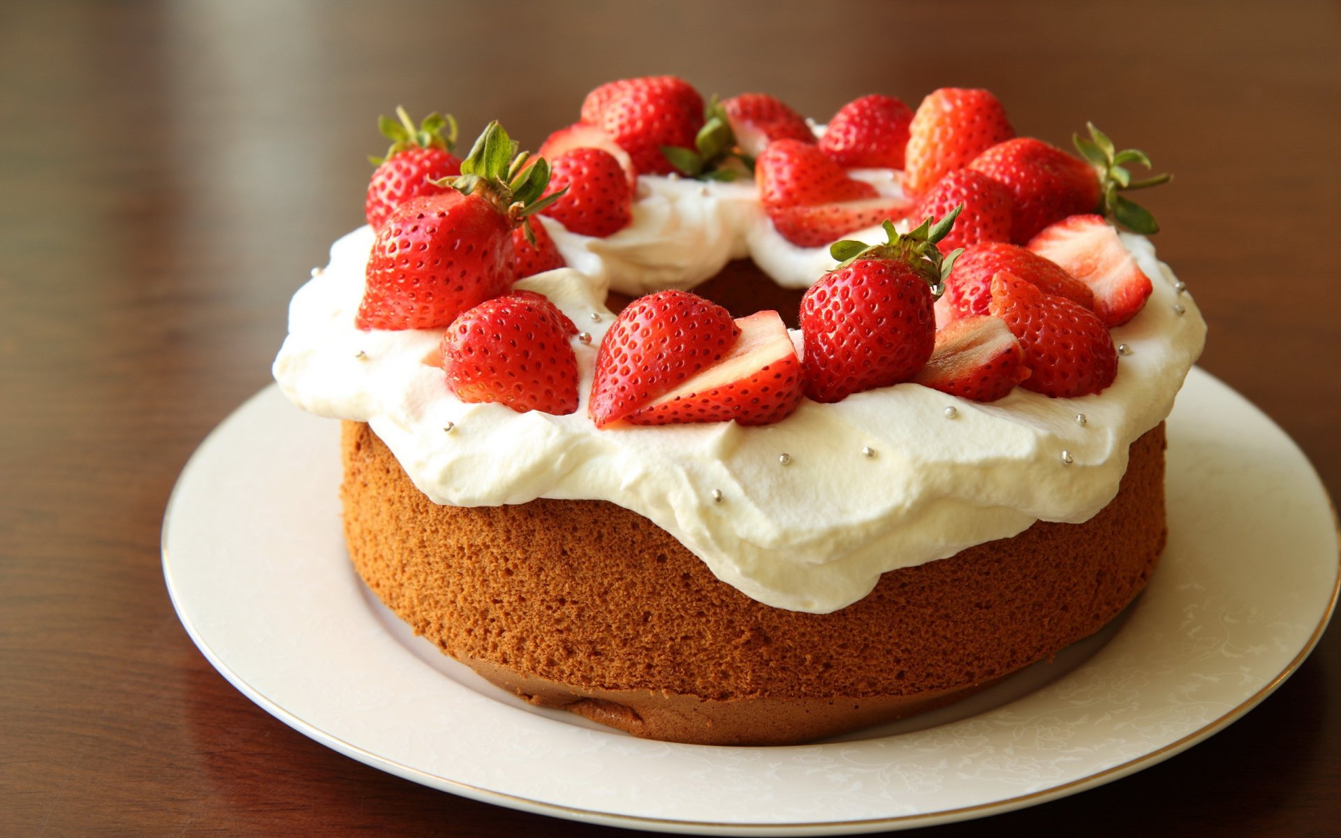 kuchen essen erdbeeren