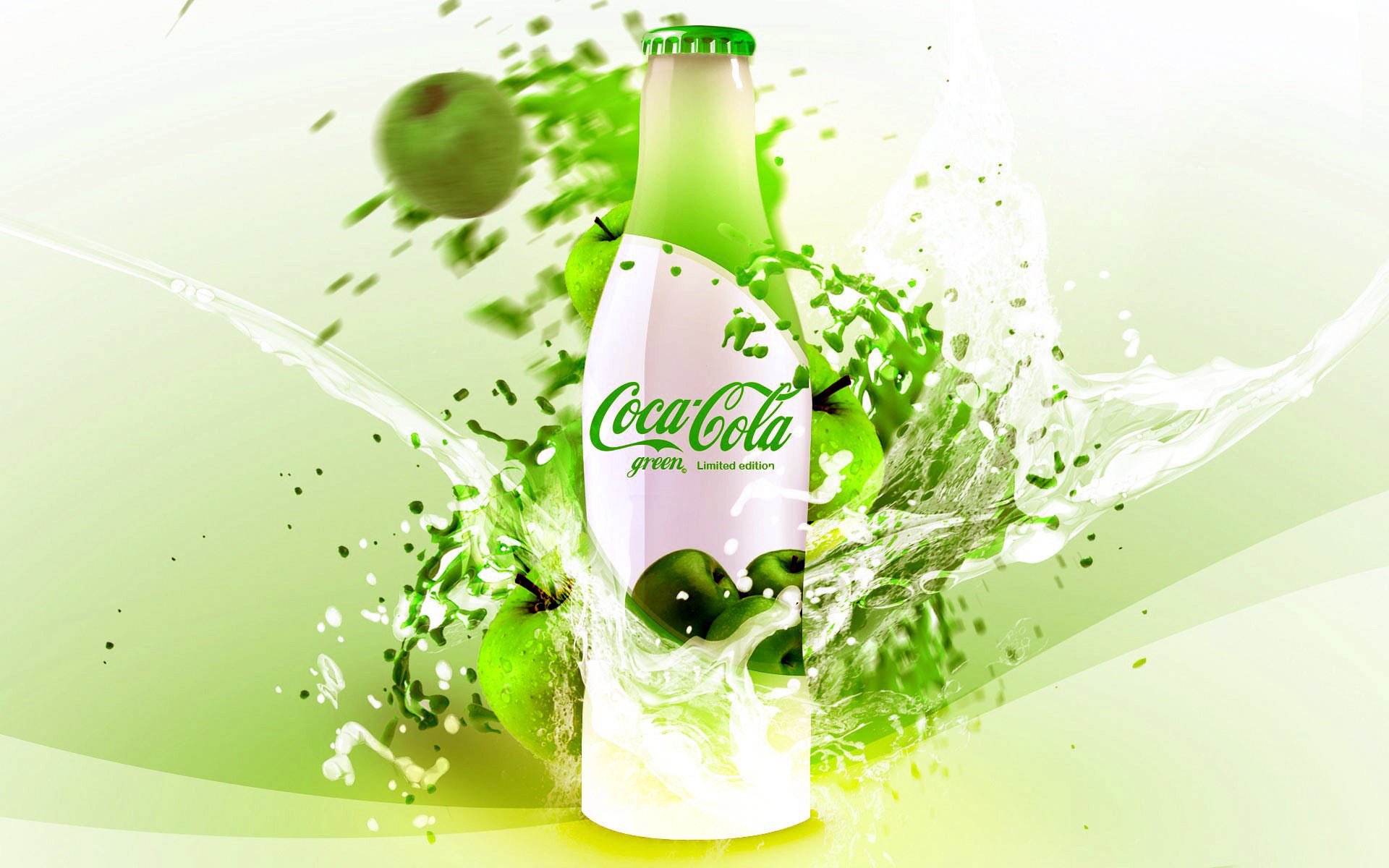 botella bebida coca-cola coca-cola manzana marca