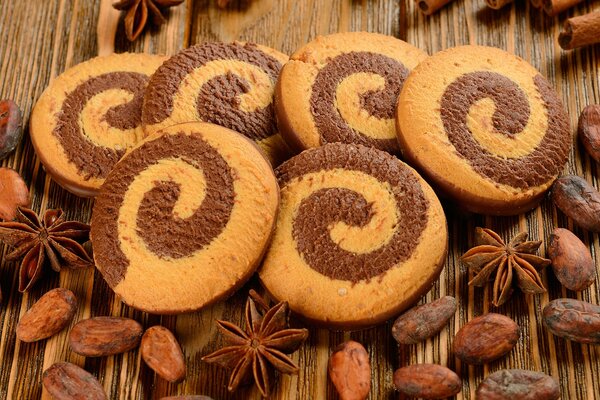 Biscuits au cacao et au caramel réchauffent l atmosphère