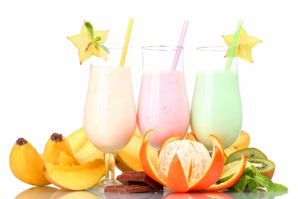 Milkshakes de fruits