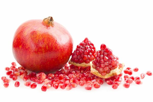 Mature ripe juicy pomegranate