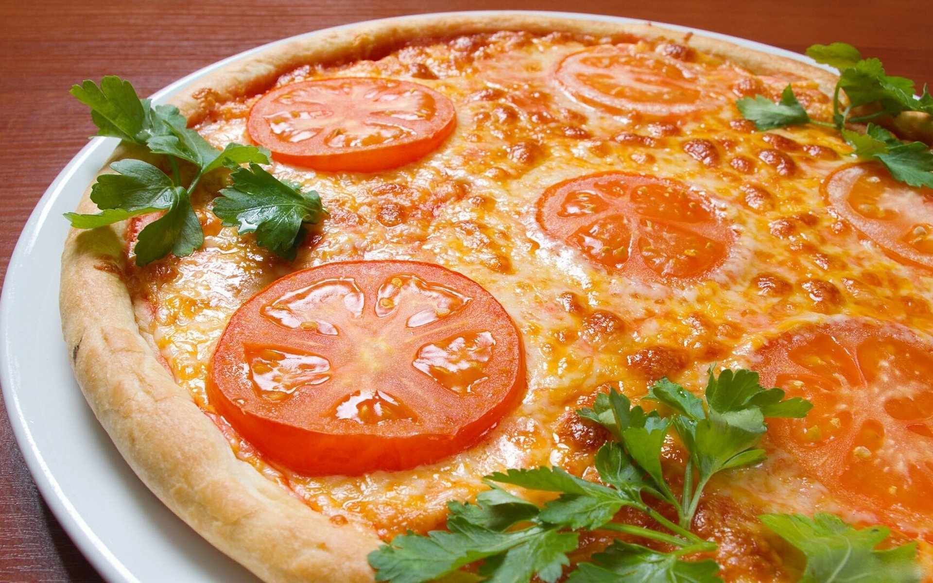 pizza tomatoes green marguerite deliciou