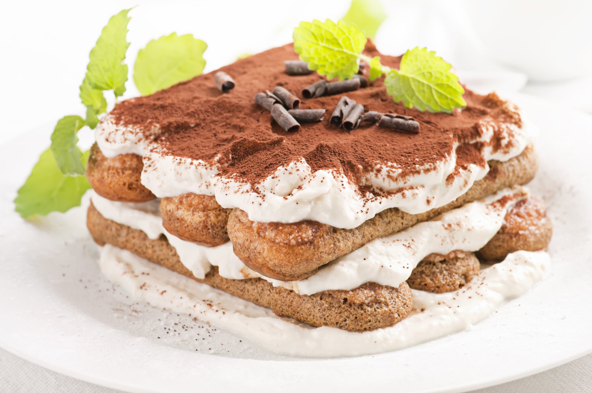 dessert kuchen tiramisu creme minze