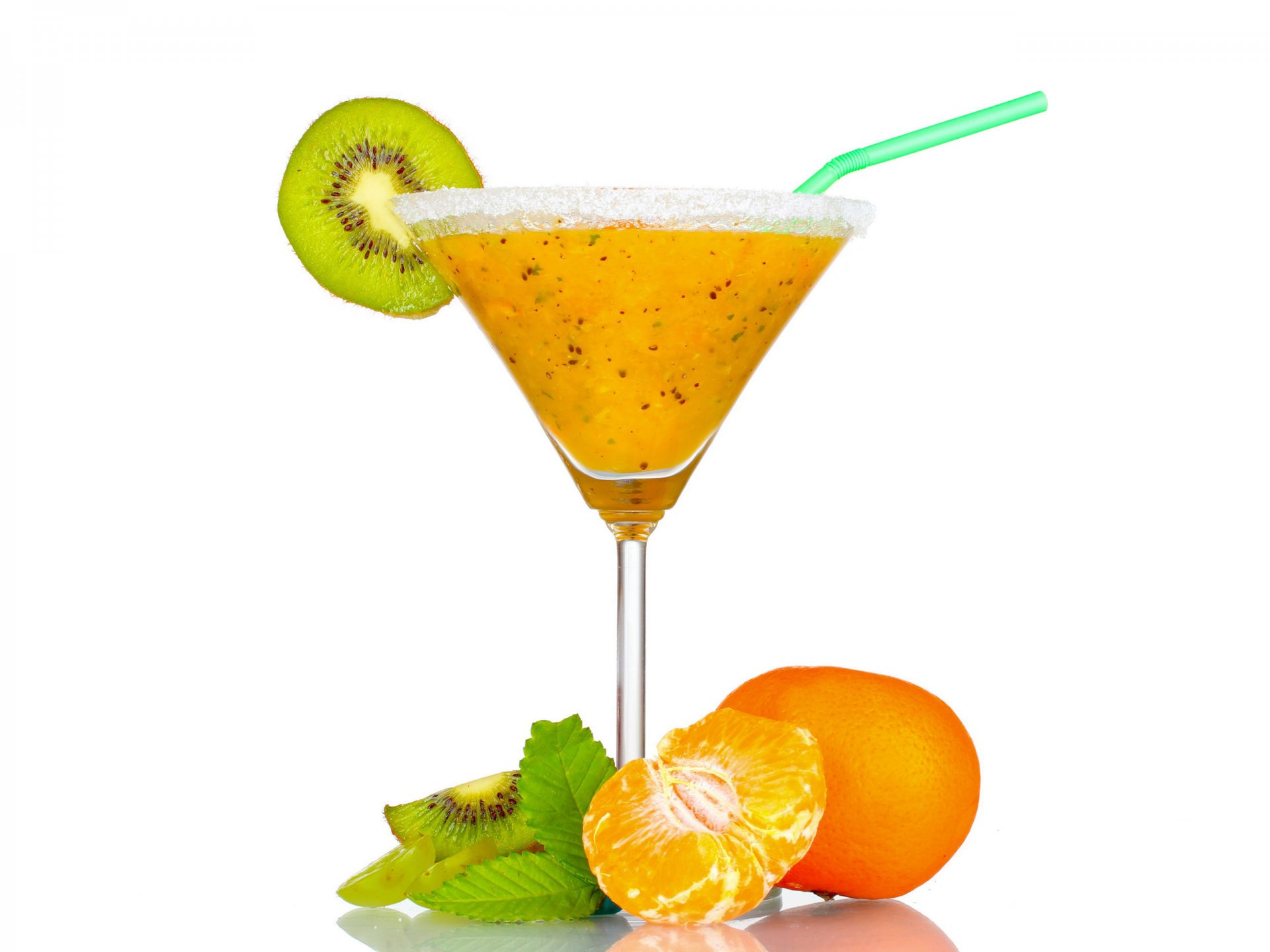 jus frais mandarines kiwi menthe