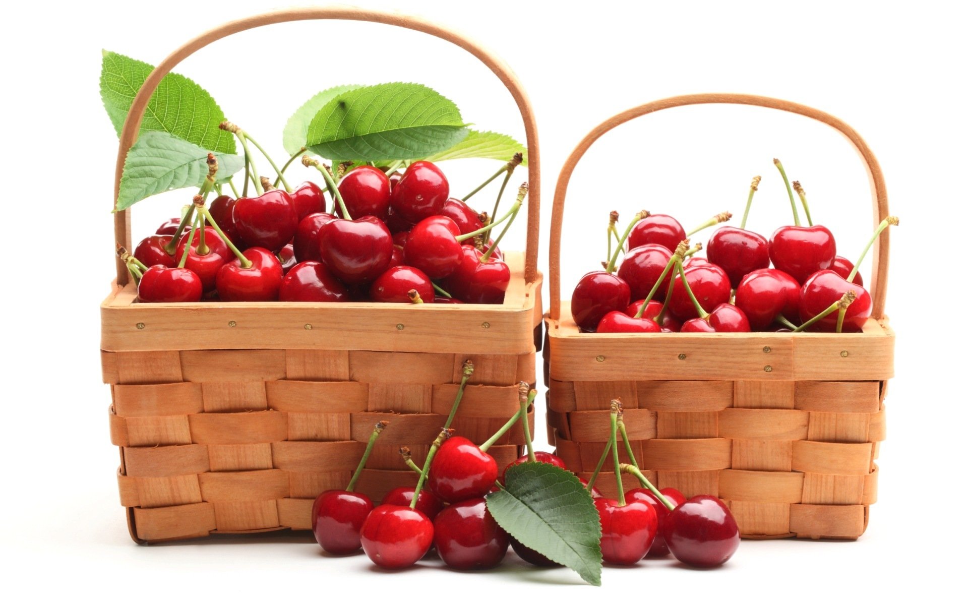 cherry berries red basket