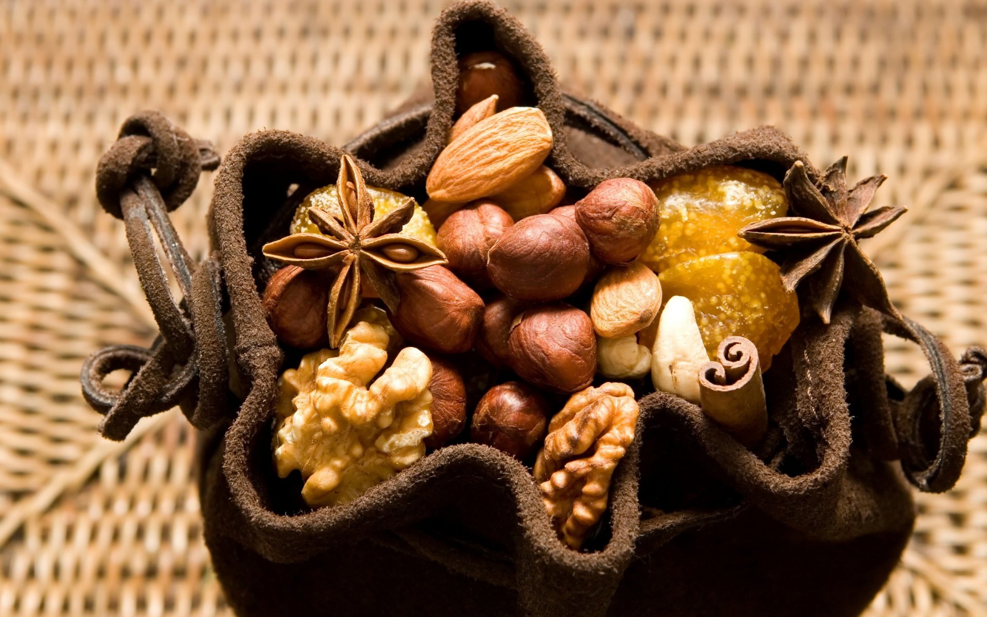 alimentos nueces nueces almendras bolsa macro