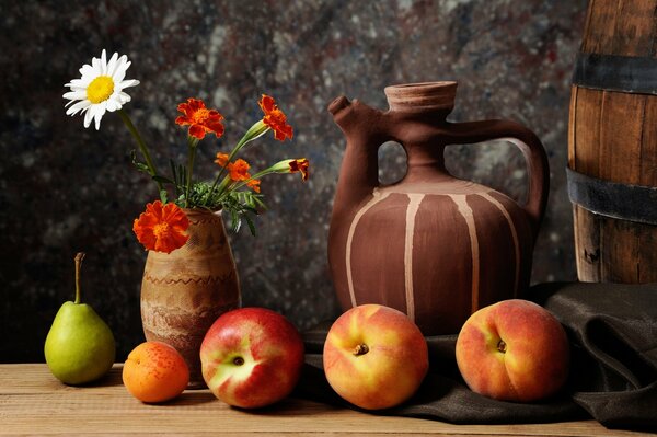 Nature morte avec des fruits et une cruche