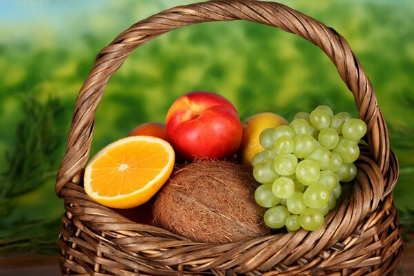 Still life with fruit. Summer mood