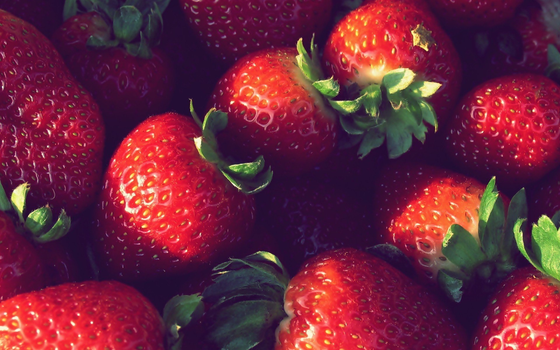 macro cibo bacche fragole
