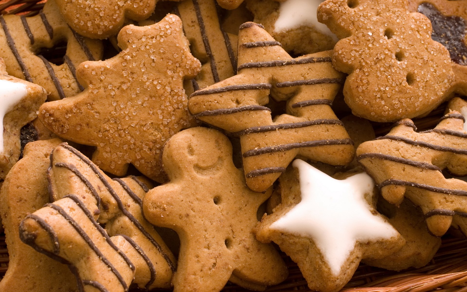 cookies form man star christmas tree