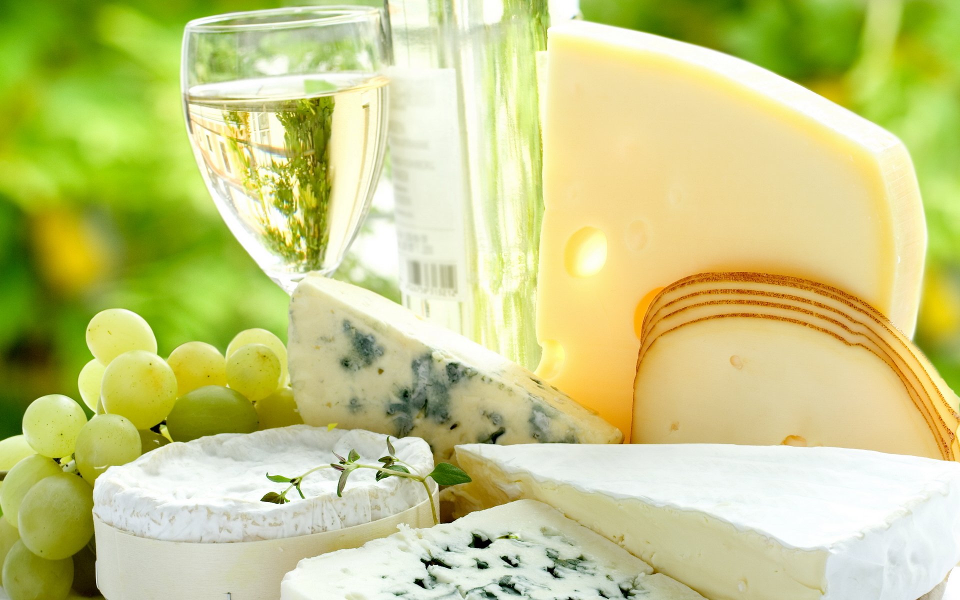 vin raisins fromages