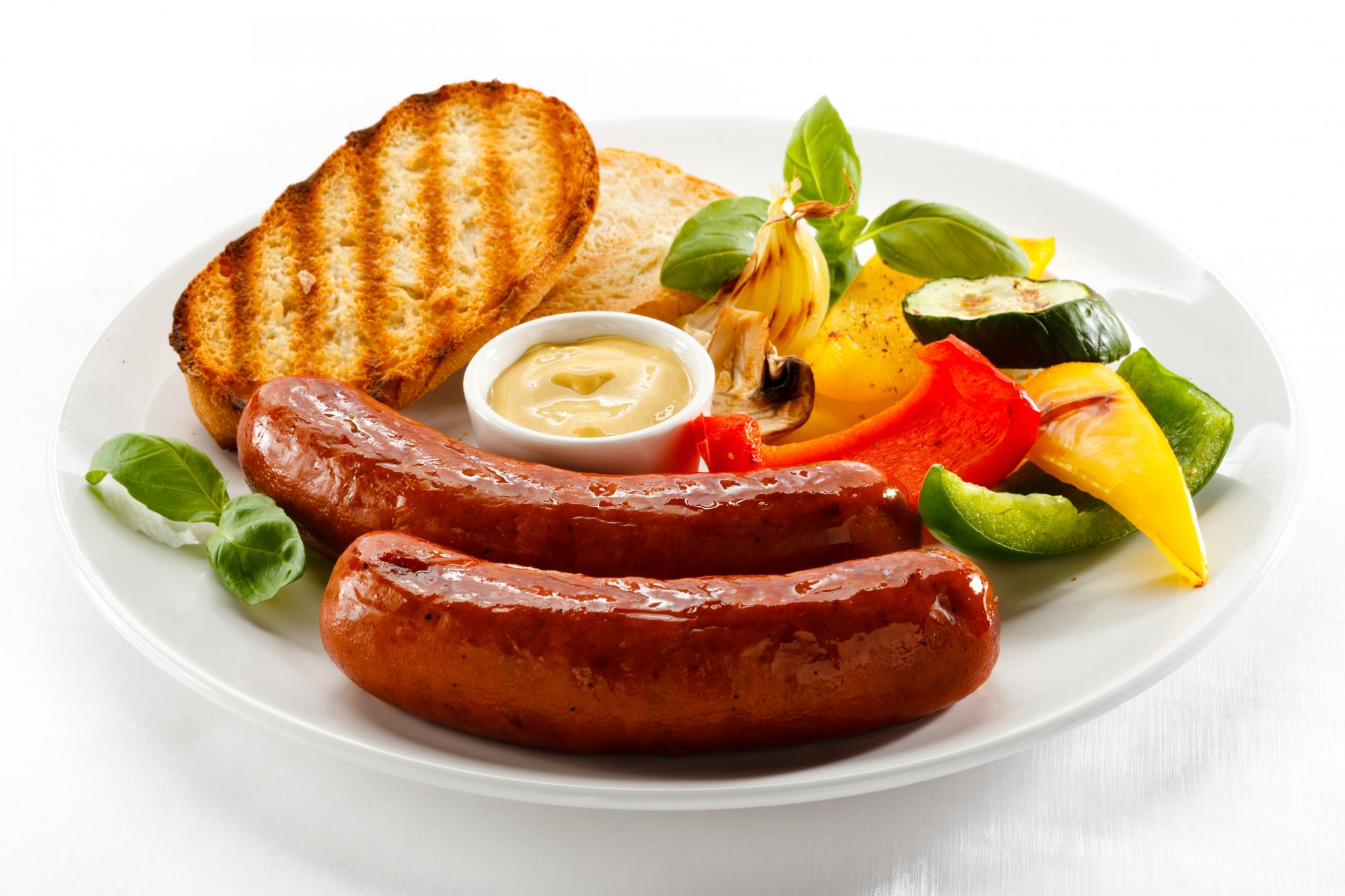 saucisses sauce pain légumes nourriture