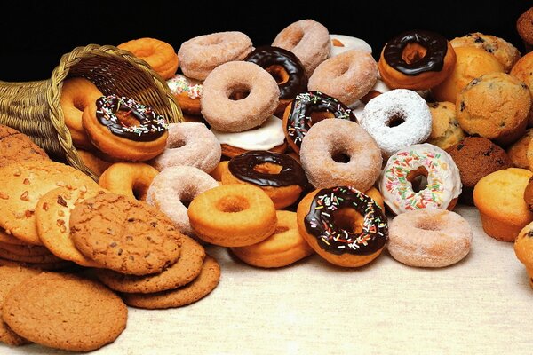 Un abbondanza di deliziosi pasticcini