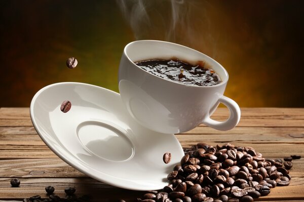 Une tasse de café parfumé
