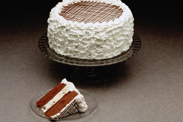 Gâteau velours rouge à la crème
