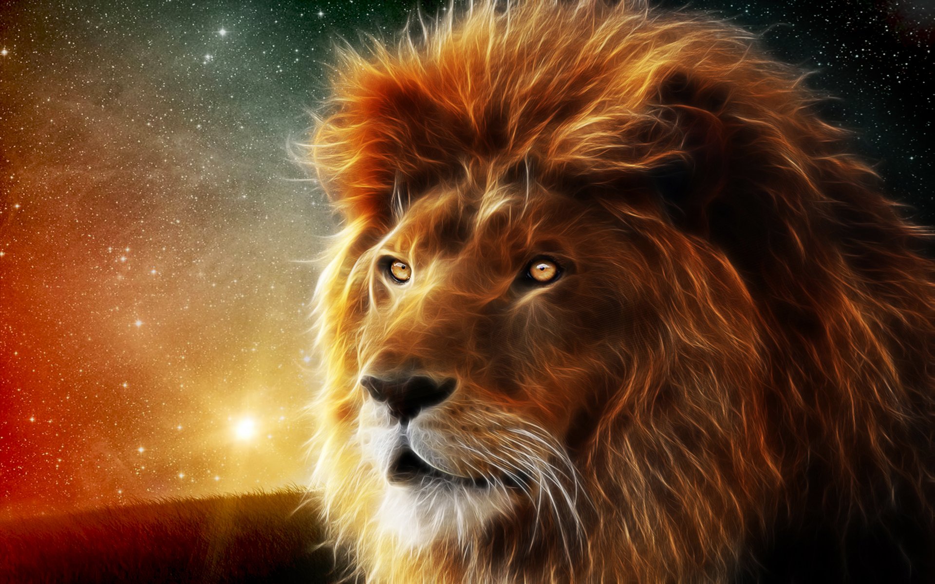 lion 3d graphiques