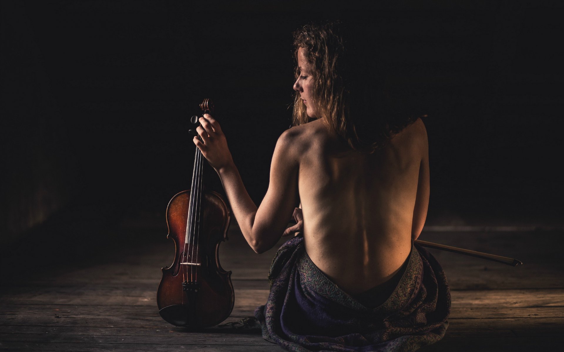 ragazza violino musica